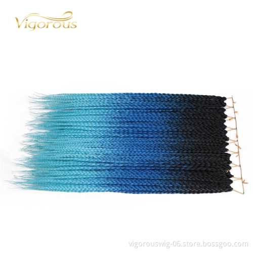 High Temperature Cheapest Long Ombre African Synthetic For Natural Hair Black Thin Twists Hairstyles For Women